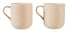 Leaf & Bean Aster Mug 330ml 2pc Set Natural