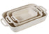Davis & Waddell Darley Stoneware Bakeware 3pcs Set Cream Speckle