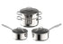 Masterpro Mckinnon Stainless Steel Cookset 4pcs Set Stainless Steel Cookware Sets The Cooks Kitchen 
