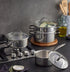 Masterpro Mckinnon Stainless Steel Cookset 4pcs Set Stainless Steel Cookware Sets The Cooks Kitchen 