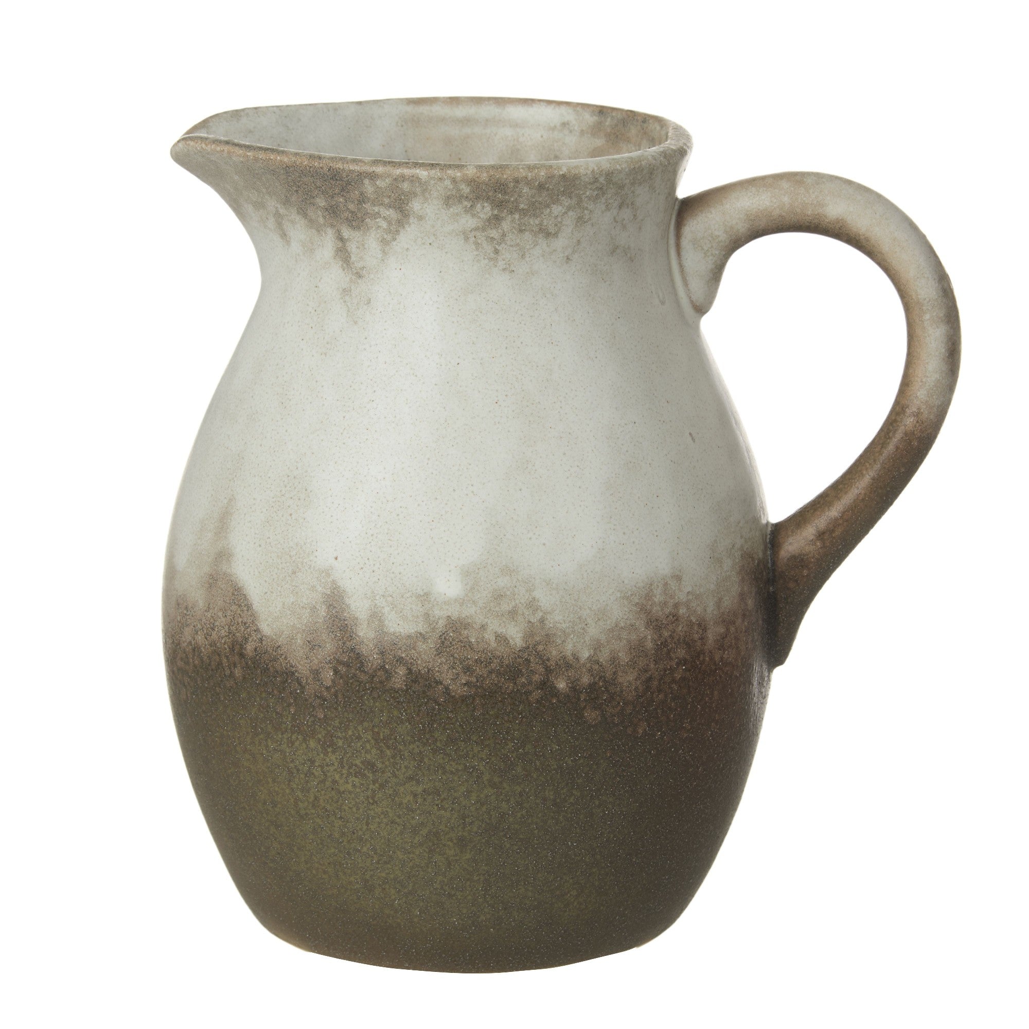 Grand Designs Dusk 1.5l Stoneware Jug - Cream & Brown 13.1x17.5x18cm