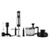 Masterpro Deluxe Plus Immersion Blender Set, Silver & Black
