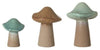 Amalfi Enoki Mushroom Sculpture - Set Of 3 11x10.5x13.5cm