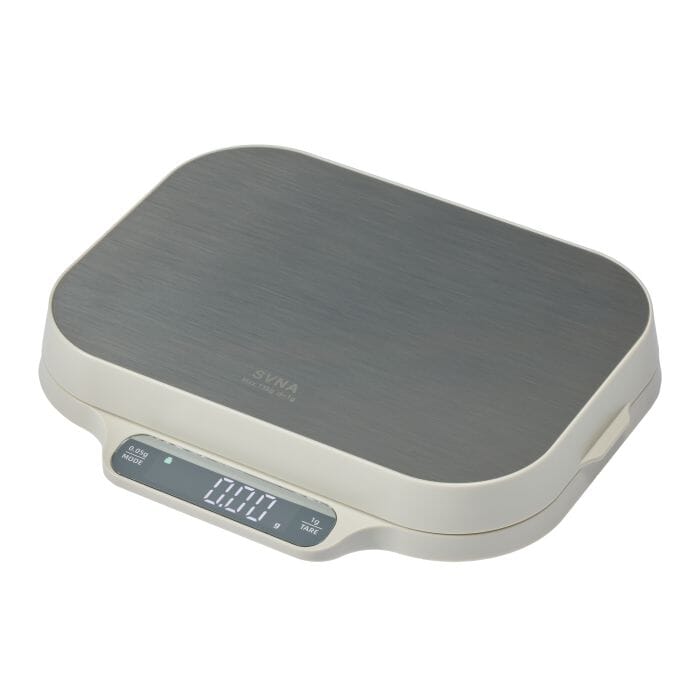 Svna 2-in-1 Precision Electric Scale Cream 24x20x4cm Scales The Cooks Kitchen 