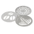 Leaf & Bean Stainless Steel Coffee Stencils 3pcs Set Stainless Steel 9.8x8.4x0.6cm