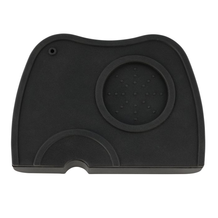 Leaf & Bean Coffee Tamper Mat 12.5x17.5x3cm - Black
