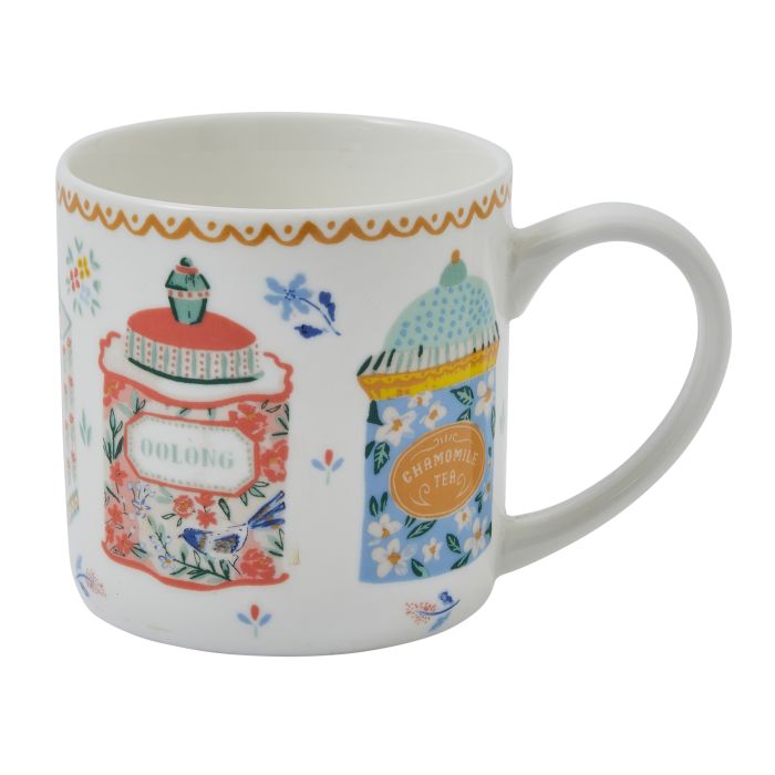 Ulster Weavers Tea Tins New Bone China Mug 250ml Multi-coloured 8.2x8.2x8.2cm