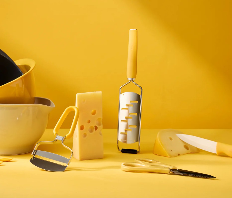 Svna Ceramic Prep Knife & Sheath Yellow