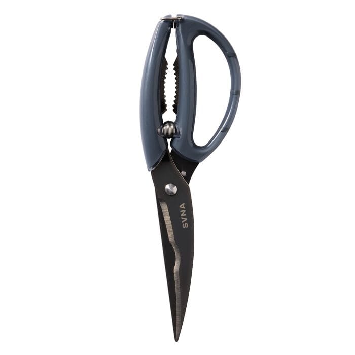 Svna Stainless Steel Titanium Poultry Shears Grey 24.5x7.5x1.9cm Utensils The Cooks Kitchen 