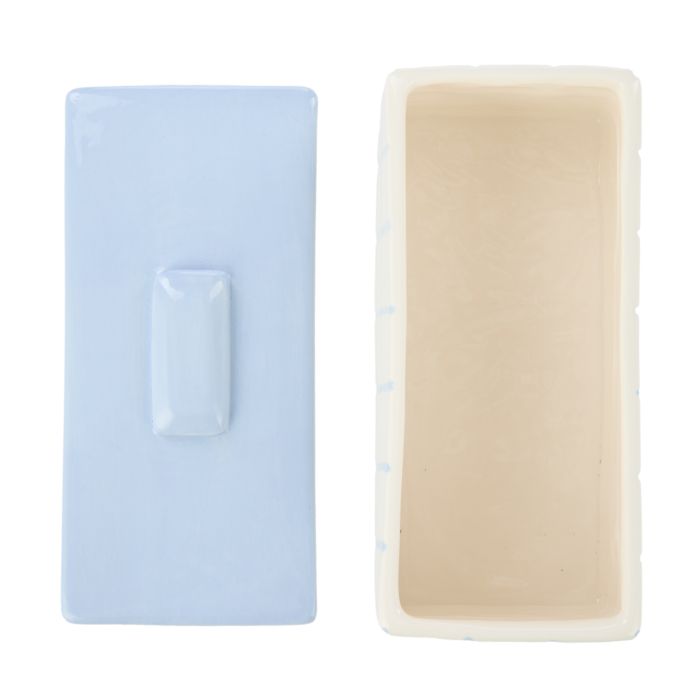 Emporium Lulu Collection Ceramic Box Blue 18.8x9x9.8cm