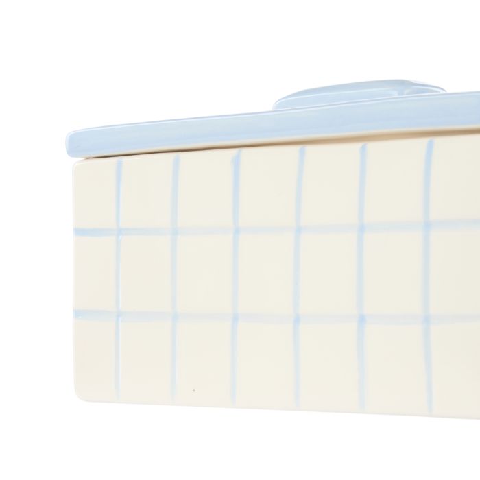 Emporium Lulu Collection Ceramic Box Blue 18.8x9x9.8cm