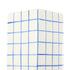 Emporium Lulu Collection Grid Vase Square Blue 11.8x11.8x25.5cm