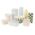 Emporium Lulu Collection Grid Vase Square Blue 11.8x11.8x25.5cm