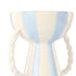 Emporium Lulu Collection Stripe Vase Blue 18.8x15.5x21.5cm