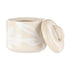 Leaf & Bean Freya Sugar Pot 9x9x8cm - Oat & White
