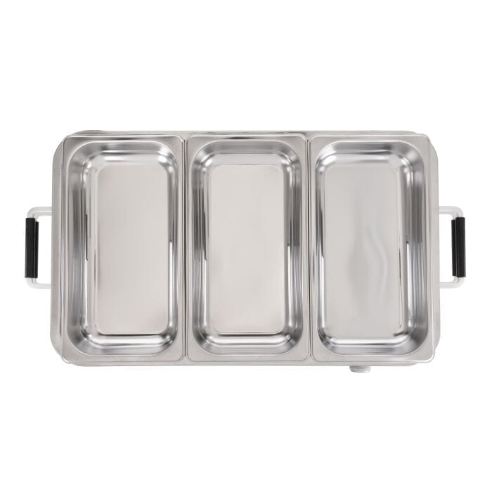 Davis & Waddell 3 In 1 Bain Marie & Warming Tray Stainless Steel 66x36x17cm Servingware The Cooks Kitchen 