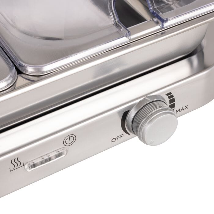 Davis & Waddell 3 In 1 Bain Marie & Warming Tray Stainless Steel 66x36x17cm Servingware The Cooks Kitchen 