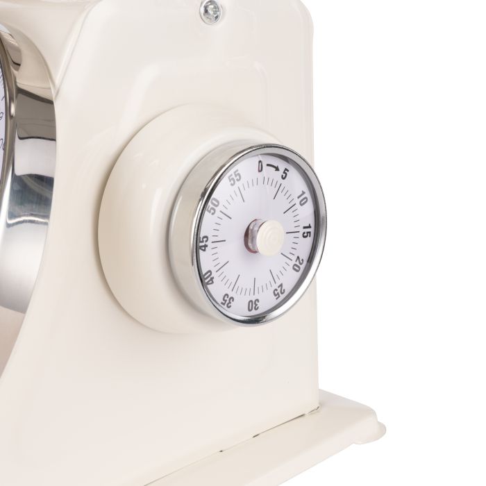 Davis & Waddell Newbury Mechanical Timer And Scale 2pcs Set Cream 21.5x14.9x20.8cm/7.3x7.3x3cm