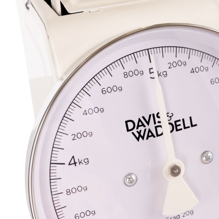 Davis & Waddell Newbury Mechanical Timer And Scale 2pcs Set Cream 21.5x14.9x20.8cm/7.3x7.3x3cm