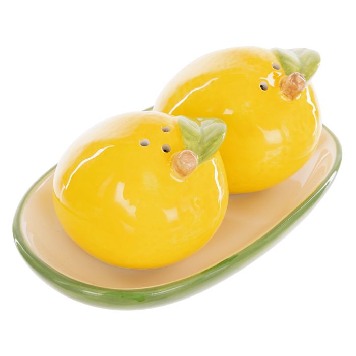 Emporium Limoncello Salt And Pepper Shakers Yellow & Green 13x8.2x6cm