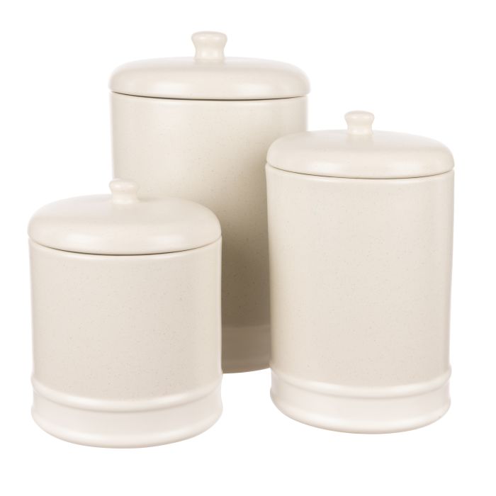 Davis & Waddell Darley Canister 3pcs Set Cream 800ml/1.1l/2.1l
