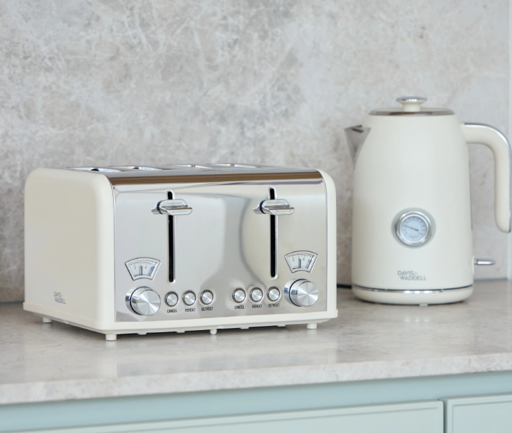 Davis & Waddell Electric Kettle 1.7l Cream