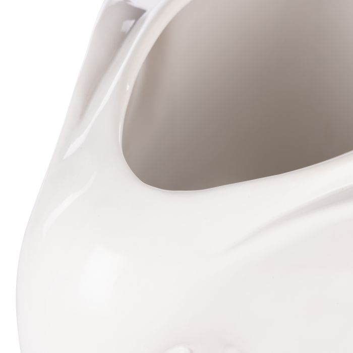 Emporium Brynlee Elephant Vase Wide White 25.4x17x18.7cm