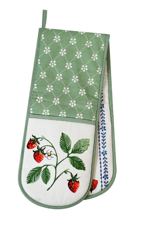 Ulster Weavers Strawberry Patch Double Oven Glove 88x18cm Mitts & Gloves The Cooks Kitchen 