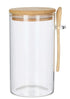 Leaf & Bean Glass Canister With Spoon Natural 800ml Glassware Storage The Cooks Kitchen 
