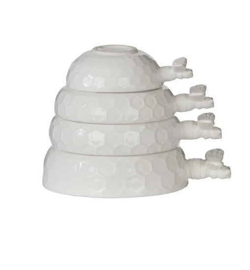 Davis & Waddell Wildflower & Hive Measuring Cups White