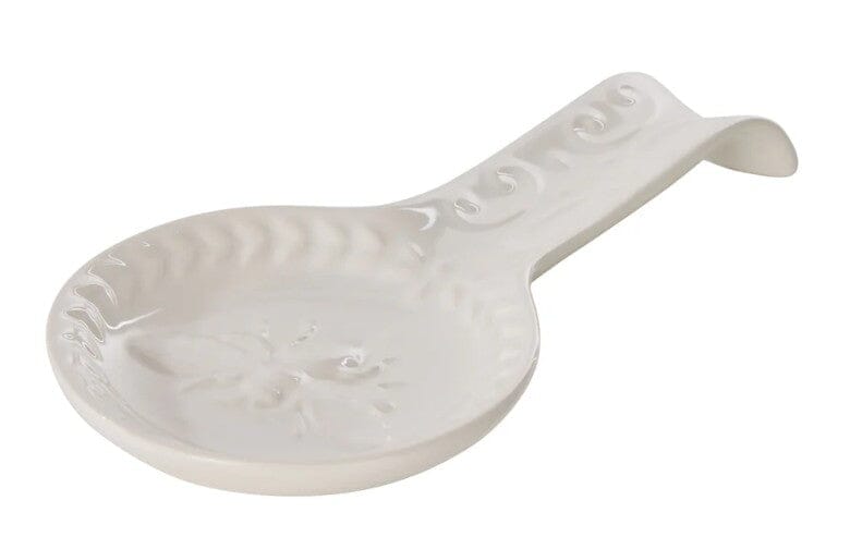 Davis & Waddell Wildflower & Hive Spoon Rest White 24.5x12.3x3.3cm Bakeware Accessories The Cooks Kitchen 