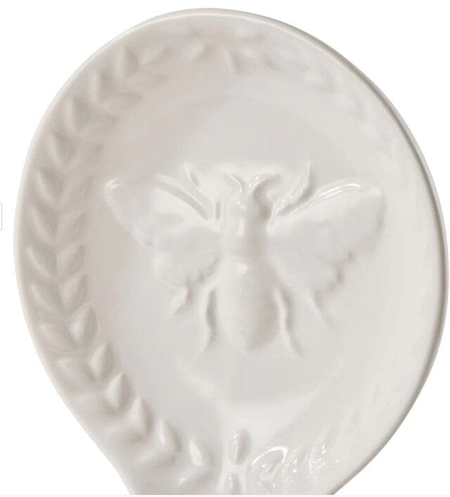 Davis & Waddell Wildflower & Hive Spoon Rest White 24.5x12.3x3.3cm Bakeware Accessories The Cooks Kitchen 