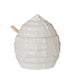 Davis & Waddell Wildflower & Hive Honey Jar With Dipper White Oil Jars & Drizzlers The Cooks Kitchen 