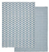 Davis & Waddell Heritage Check Cotton Teatowels 2pc Set - Blue