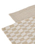 Davis & Waddell Heritage Check Cotton Tea Towels 2pc Set - Beige Tea Towels The Cooks Kitchen 