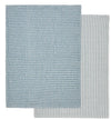 Davis & Waddell Heritage Stripe Cotton Tea Towel 2pc Set Blue