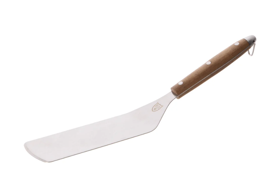 Davis & Waddell Ryder Flex Spatula Chrome And Acacia