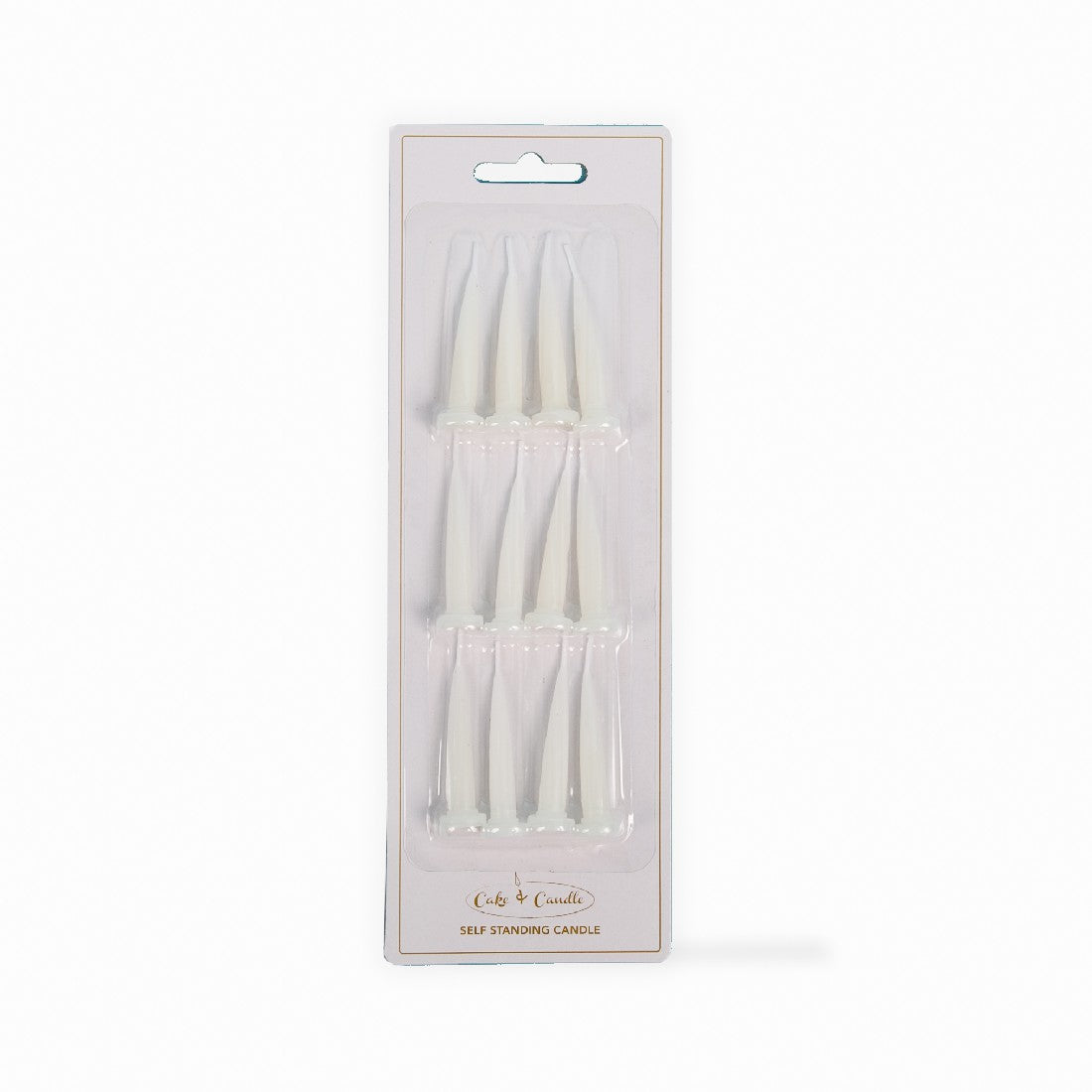 Cake & Candle Bullet Candles - White