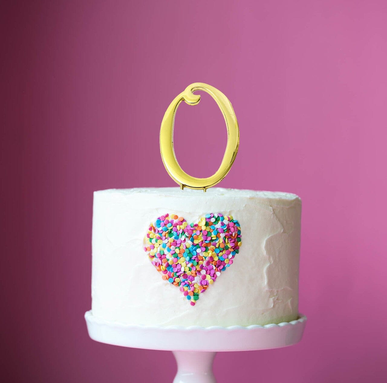 Cake & Candle Cake Topper (7cm) #0 Number Toppers The Cooks Kitchen 