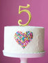 Sugar Crafty Gold Cake Topper (7cm) #5 Number Toppers The Cooks Kitchen 
