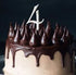Sugar Crafty - Silver Cake Topper Number 4 Number Toppers The Cooks Kitchen 