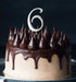 Sugar Crafty Cake Topper (7cm) - Number 6 Number Toppers The Cooks Kitchen 