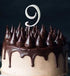Sugar Crafty - Silver Cake Topper Number 9 Number Toppers The Cooks Kitchen 