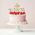 Gold Plated Cake Topper - Cross