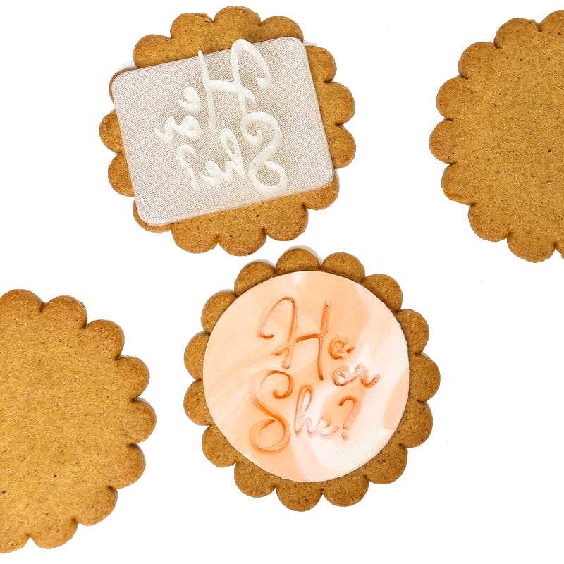 Sugar Crafty He Or She Fondant Embosser Fondant Tools The Cooks Kitchen Mandurah 