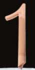 Sugar Crafty Rose Gold Cake Topper - Number 1 Number Toppers The Cooks Kitchen 