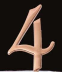 Sugar Crafty - Rose Gold Cake Topper Number 4 Number Toppers The Cooks Kitchen 