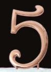 Sugar Crafty Rose Gold Cake Topper - Number 5