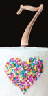 Sugar Crafty Rose Gold Cake Topper - Number 7 Number Toppers The Cooks Kitchen 