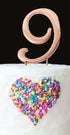 Sugar Crafty - Rose Gold Cake Topper - Number 9 The Cooks Kitchen 